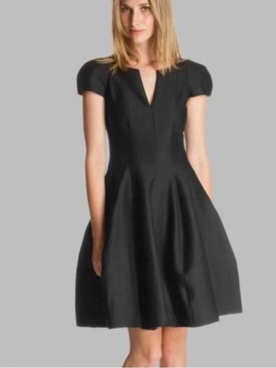 Halston Heritage Dresses & Skirts - Halston Heritage Black Midi Dress, Size: 2